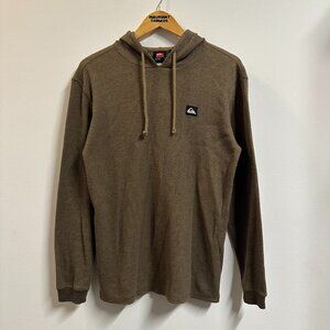 Vintage Quicksilver Skate Surf Lightweight Pullover Hoodie Brown Small